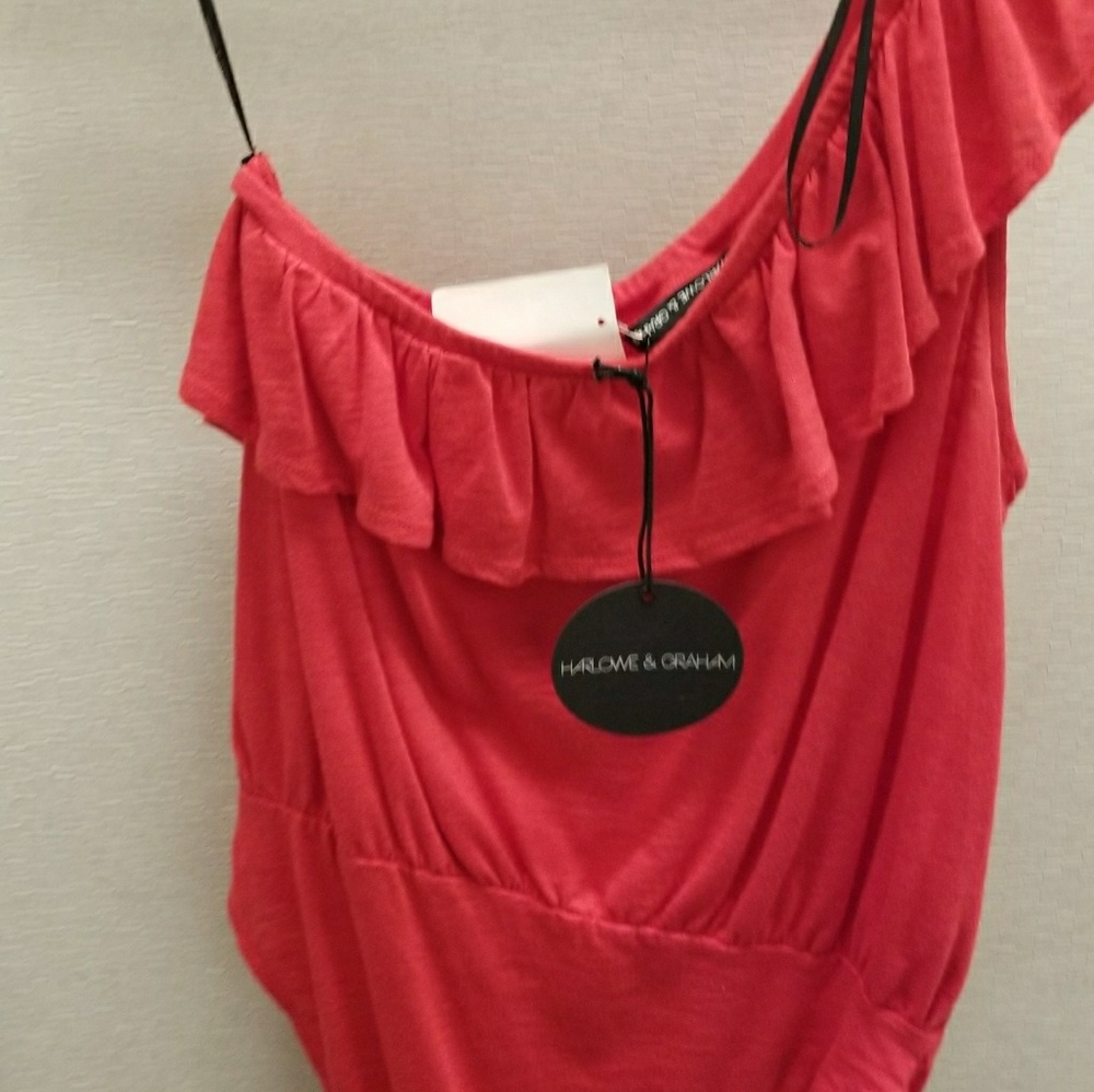 Ruffle off shoulder bodysuit
